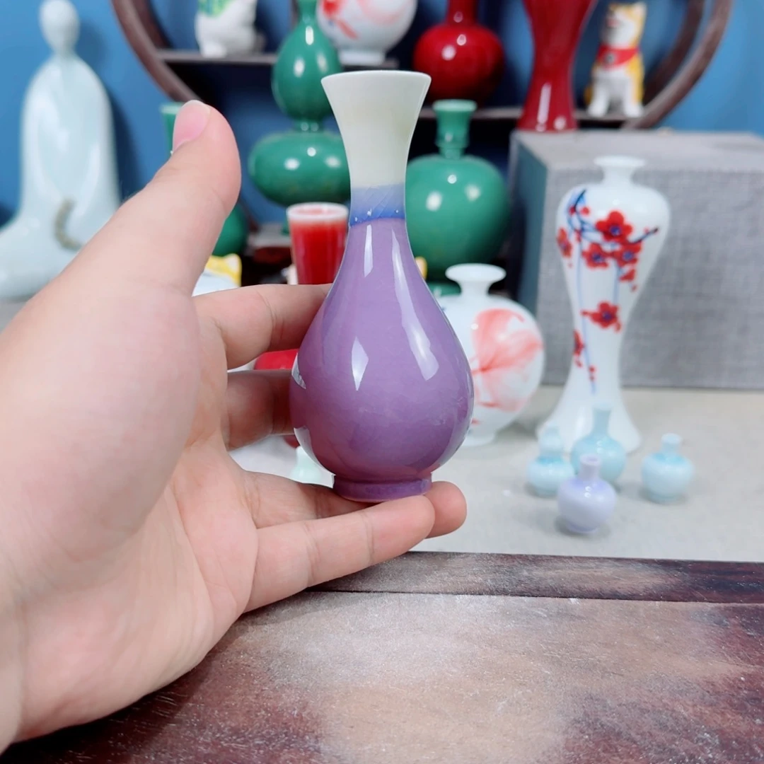 陶瓷手工小花器摆件