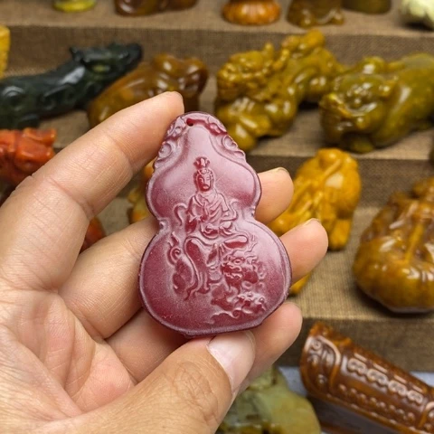 蛇纹石玉未镶嵌颈饰74