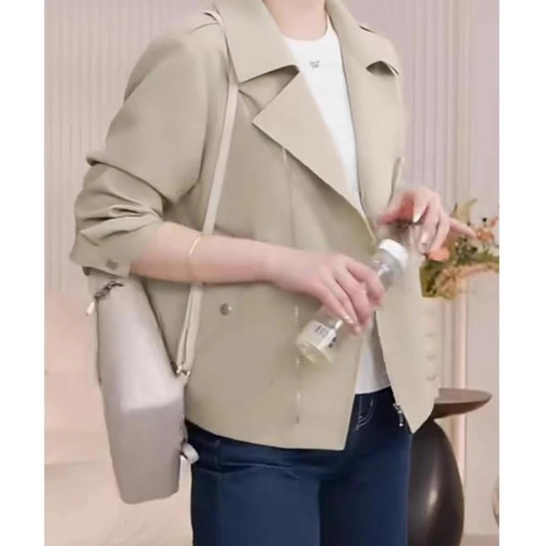 短风衣女2025新款夹克外套女春秋款气质时髦百搭长袖休闲外套上衣