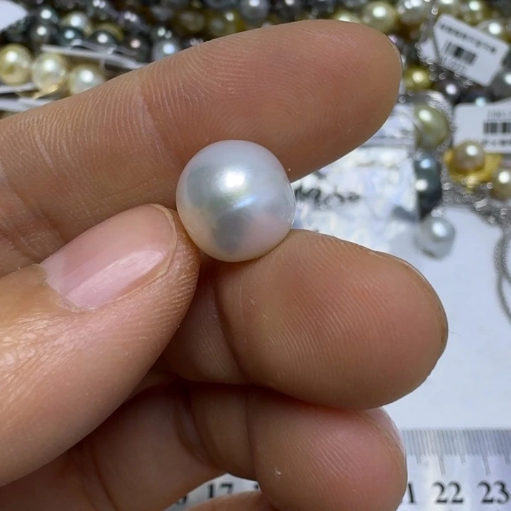 梦***6颈饰银S925镶嵌海水珍珠