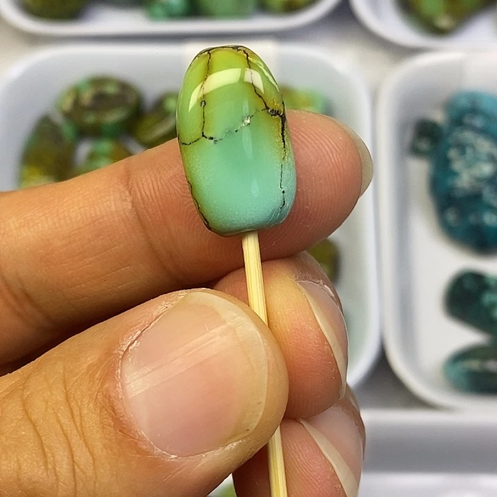 A***子未镶嵌高瓷绿糖豆