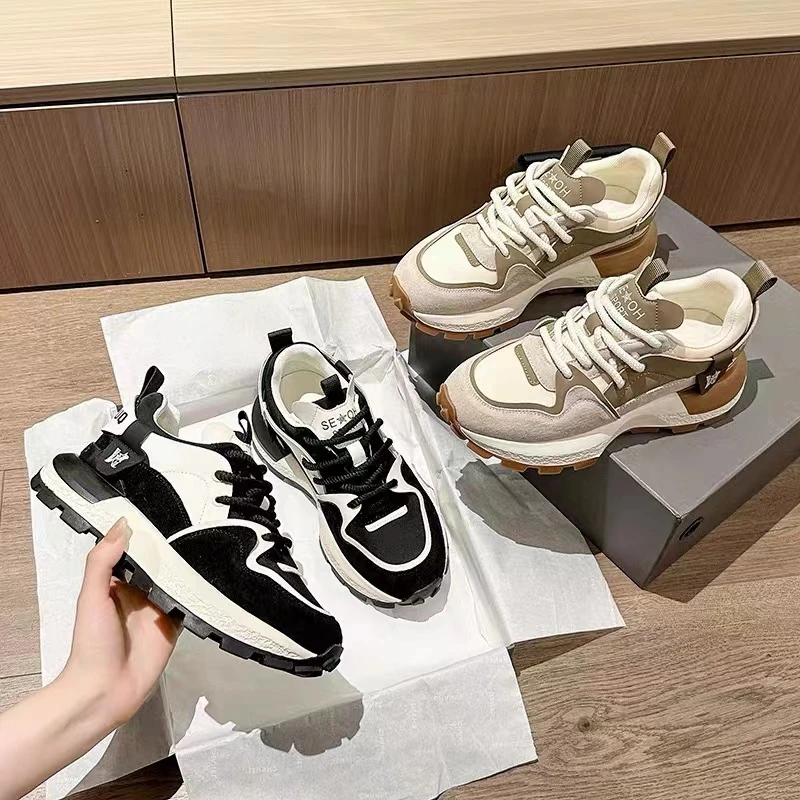 秋季新款百搭复古小蛮腰阿甘鞋 A1806