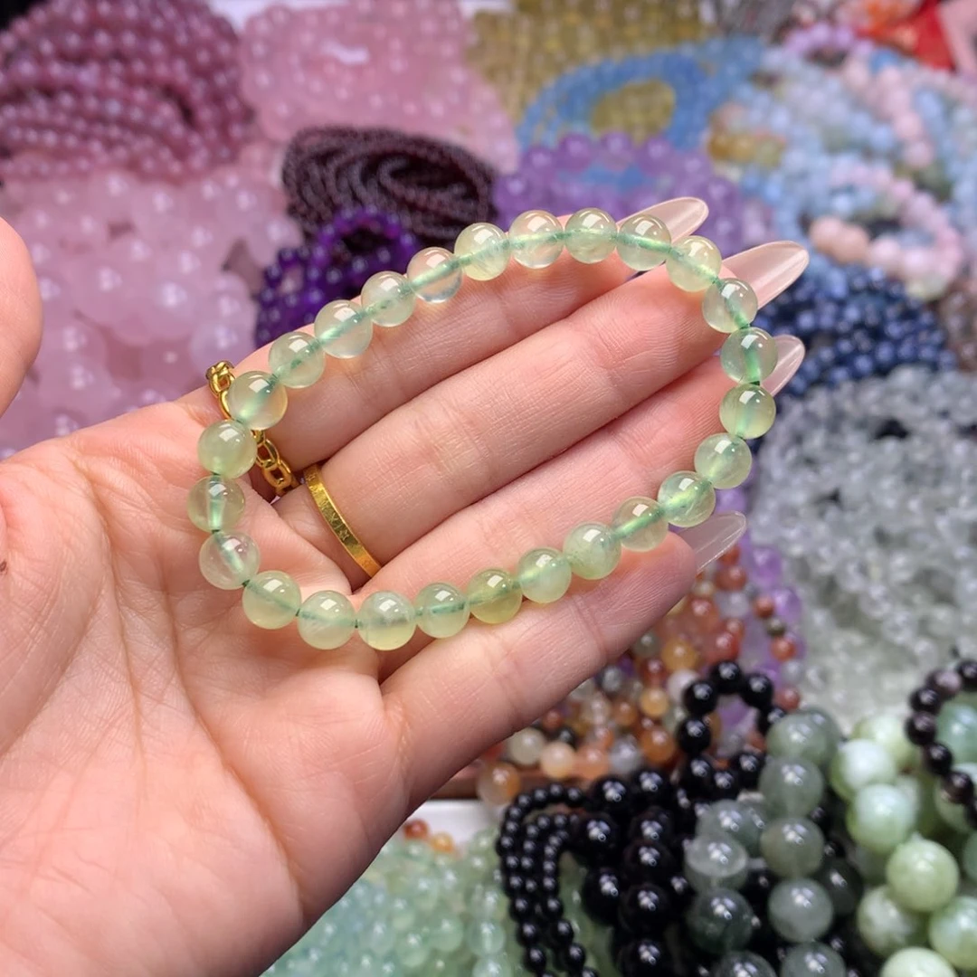 水晶手链未镶嵌葡萄石卡7