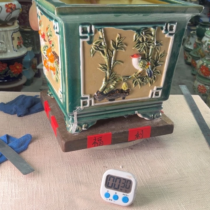 泳坤堂石湾盆从*越陶瓷