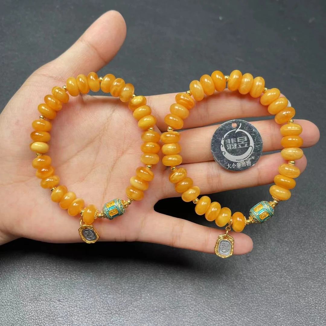 翡昱-SH29-31536-T27-蜜蜡手串/约9+/约28颗/-多样性发其一-C