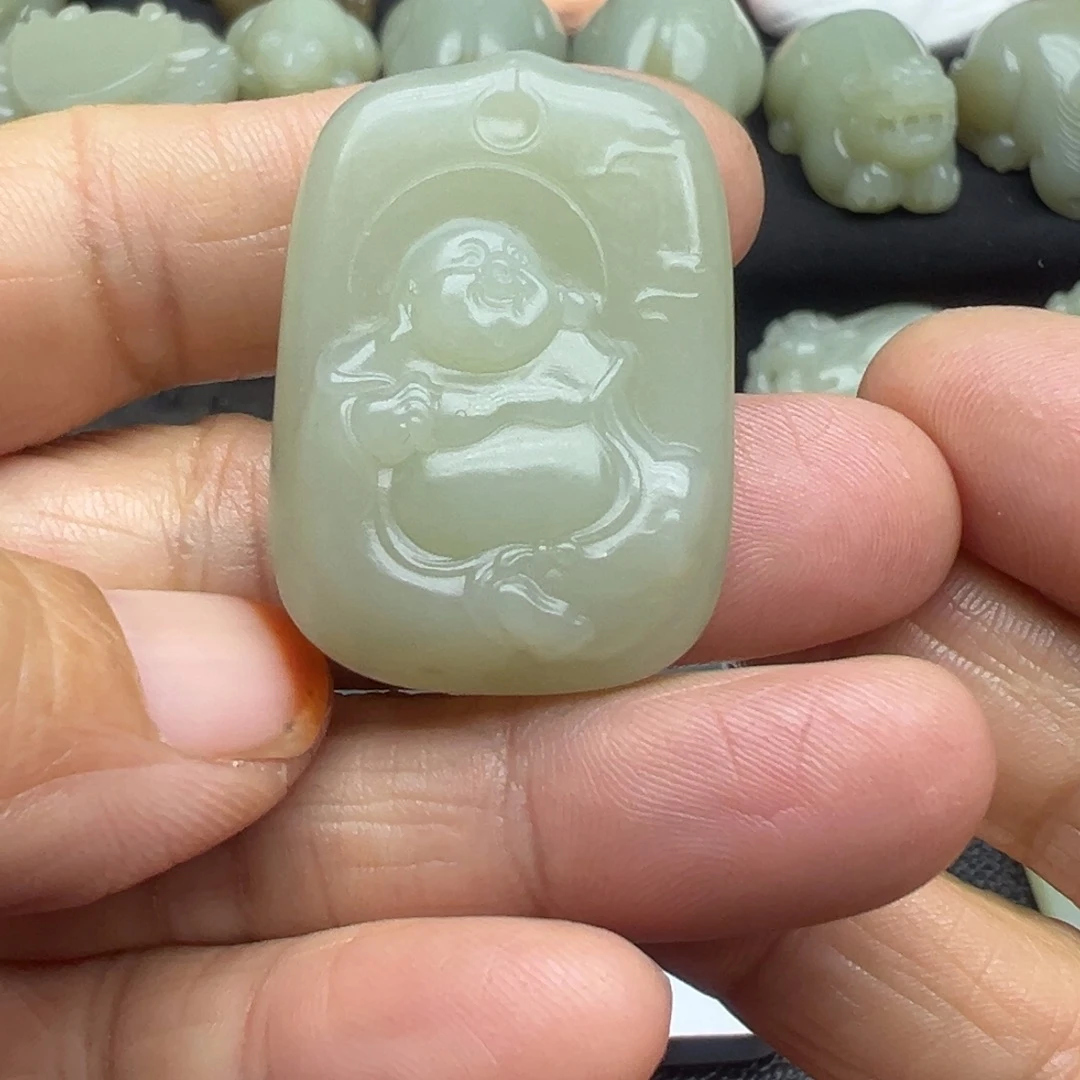 和田玉（糖玉）未镶嵌吊坠(不含链)