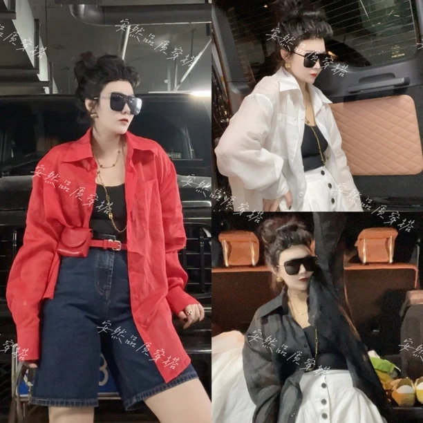 安然订制纯色麻衫