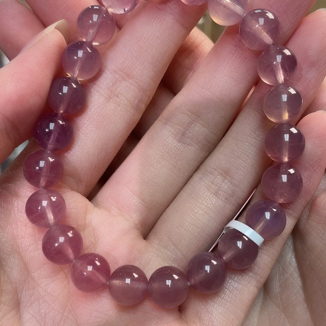 手串未镶嵌水晶紫马粉手串fs1166 220号