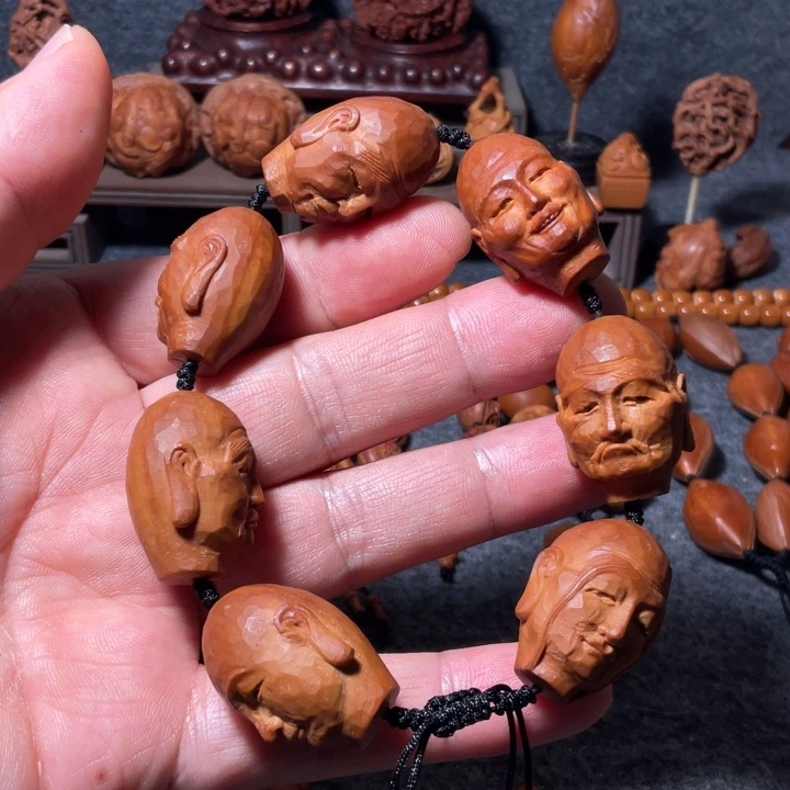 伟***橄榄核手串/手链手工制作工艺