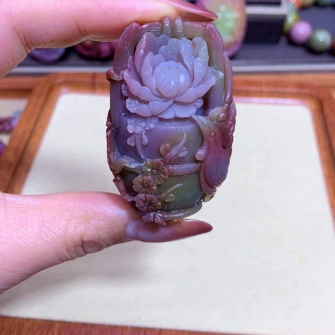 玛瑙挂件未镶嵌凡*赛盐源定制