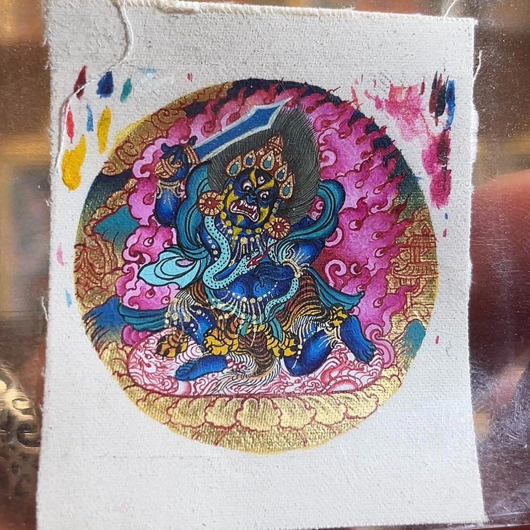 吊坠青海热贡纯手绘不动