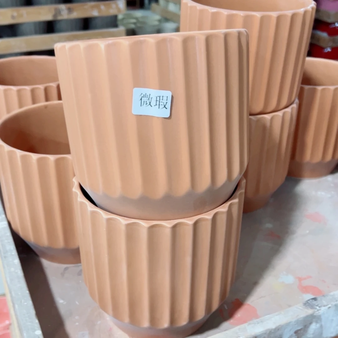 有孔，陶瓷花盆满10米包邮发货