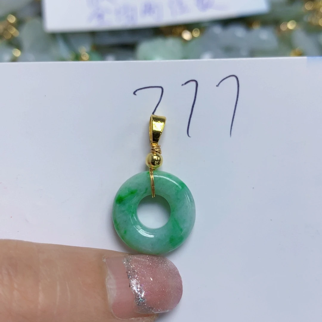 【闪购商品】翡翠颈饰合金天然翡翠A货