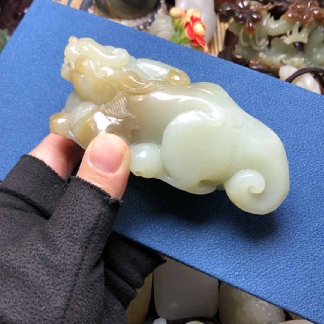 【闪购商品】和田玉挂件未镶嵌猎*哥