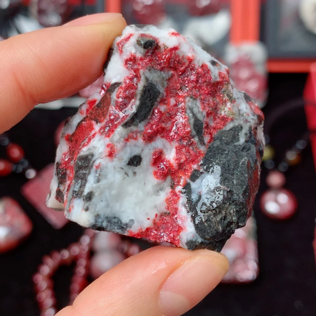 天然辰砂天然毛石