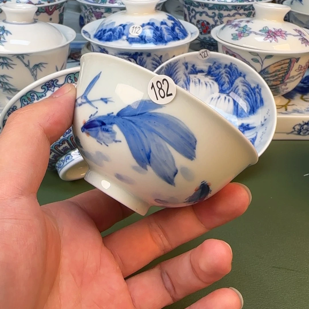 景德镇纯手工手绘茶具182