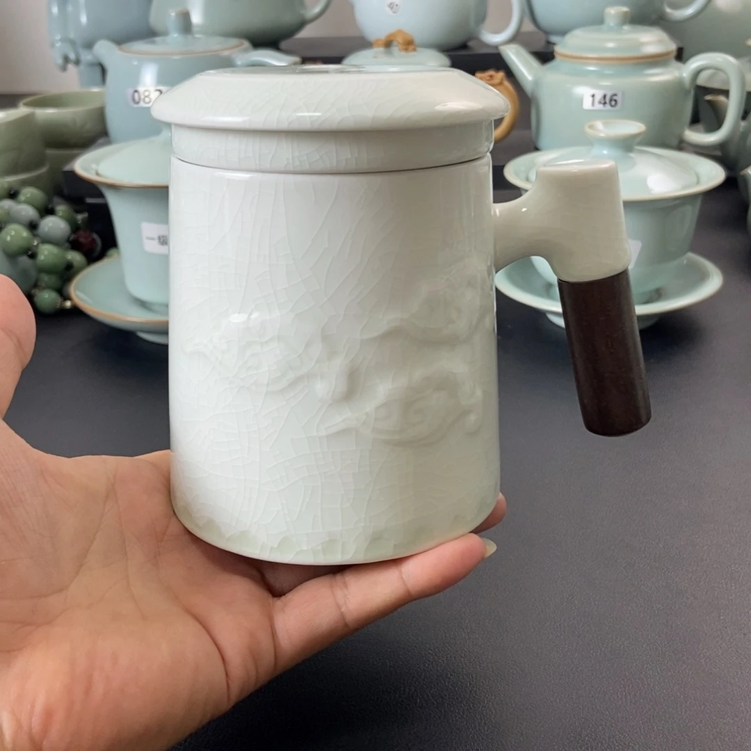 壶一级品玉青釉办公杯