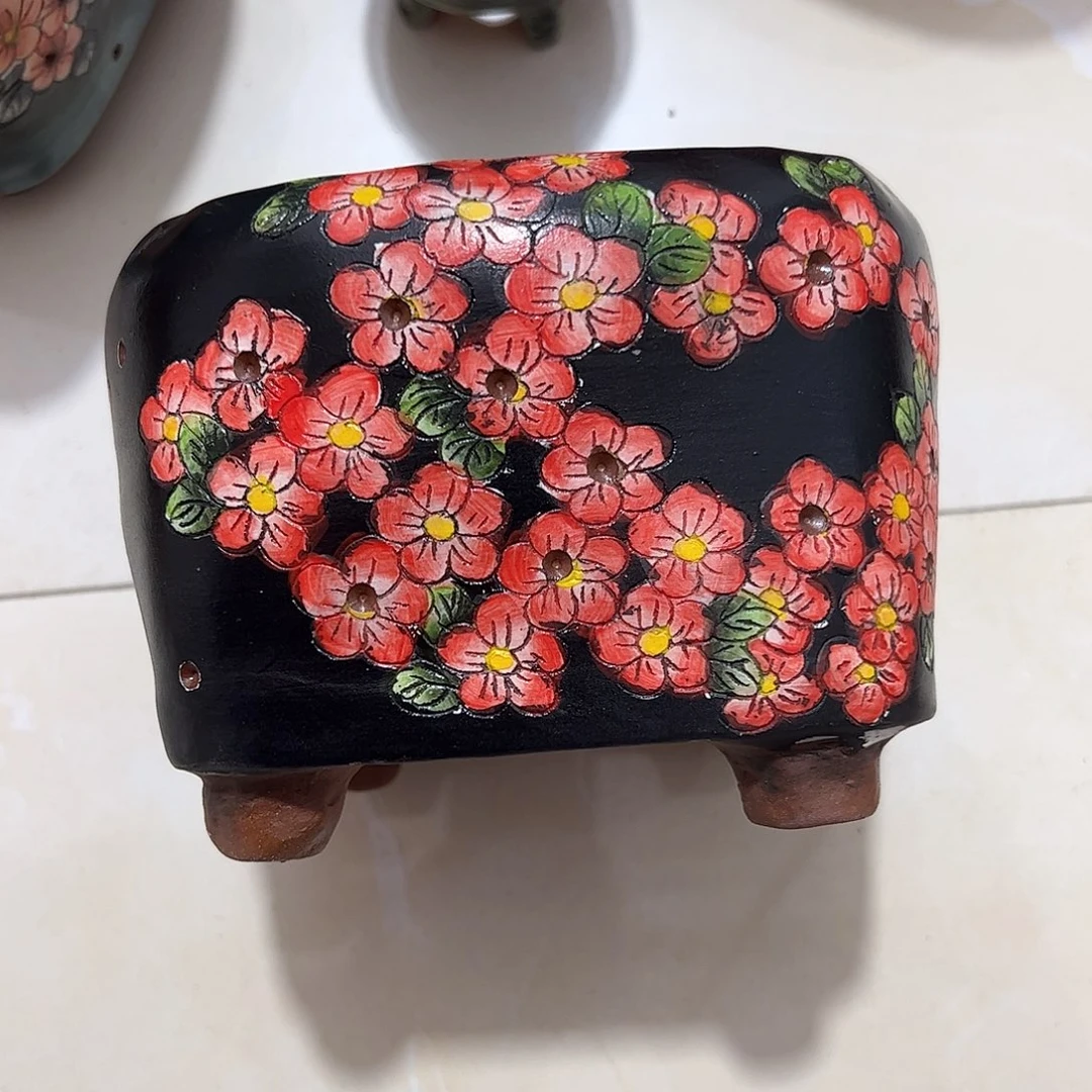 景德镇炫彩手绘口12.5高11.5