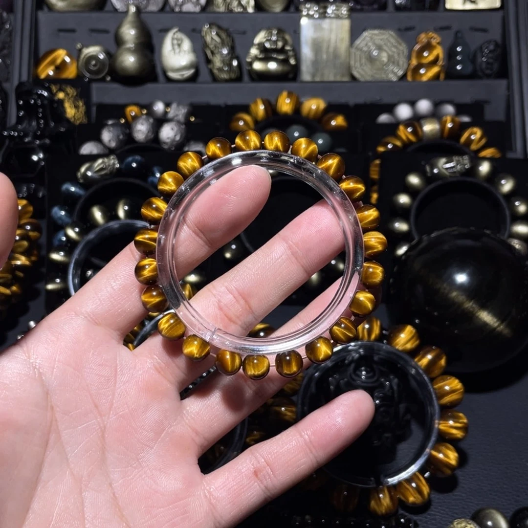 未镶嵌木变石（虎睛石）珠宝奇石燃*