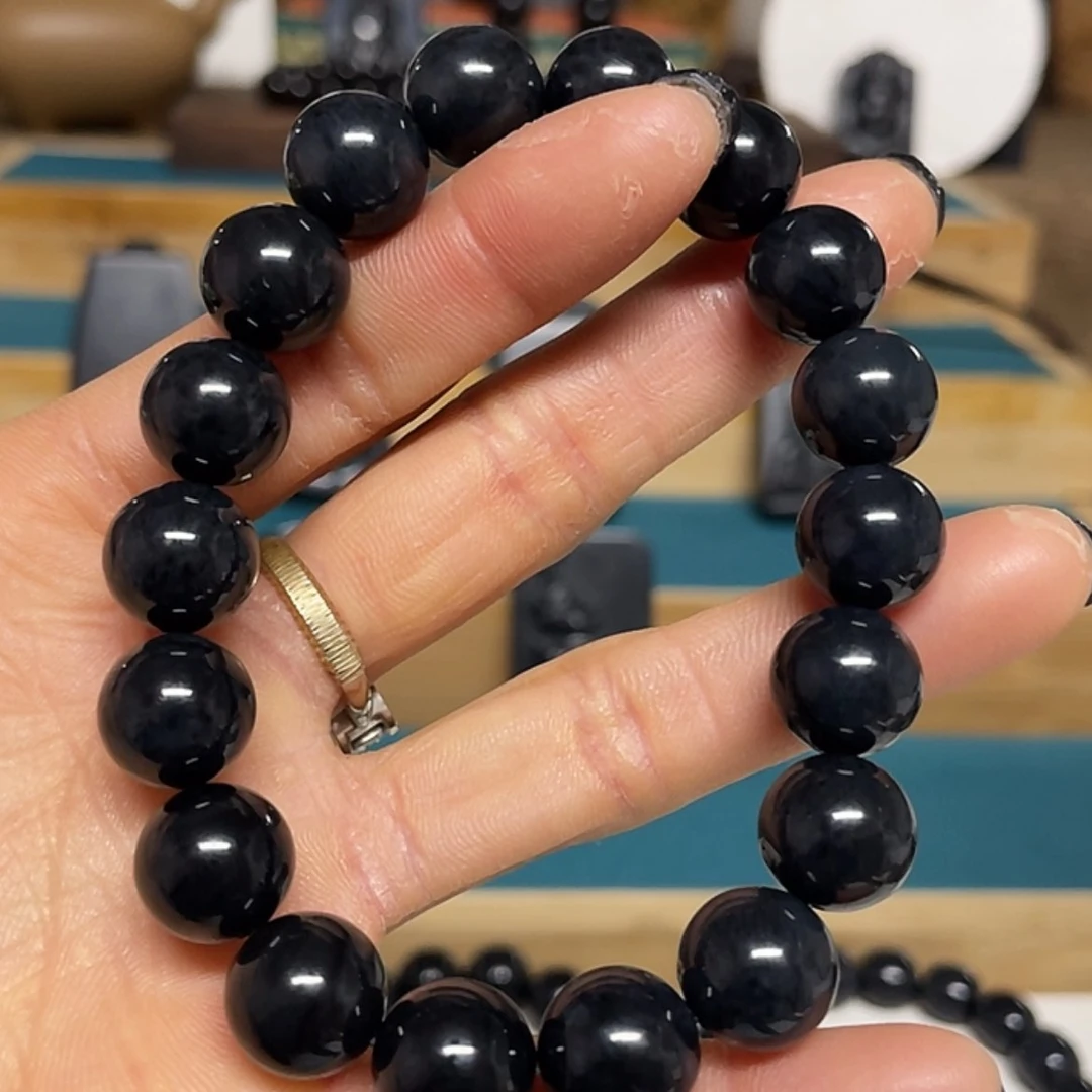 【闪购商品】和田玉（墨玉）手串未镶嵌娇