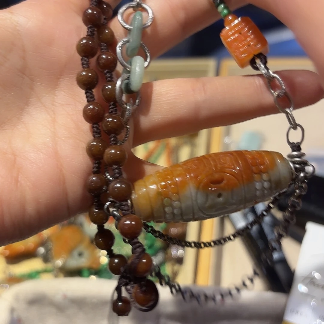 翡翠未镶嵌颈饰原创