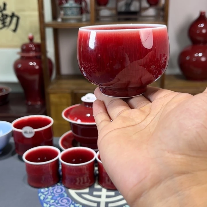 景德镇浅行窑大罗汉杯