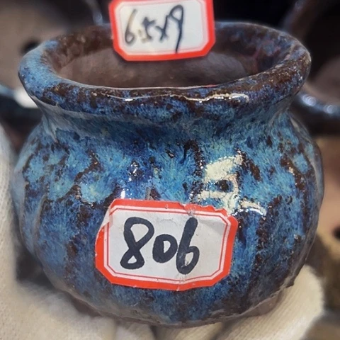 红陶粗陶花盆手工