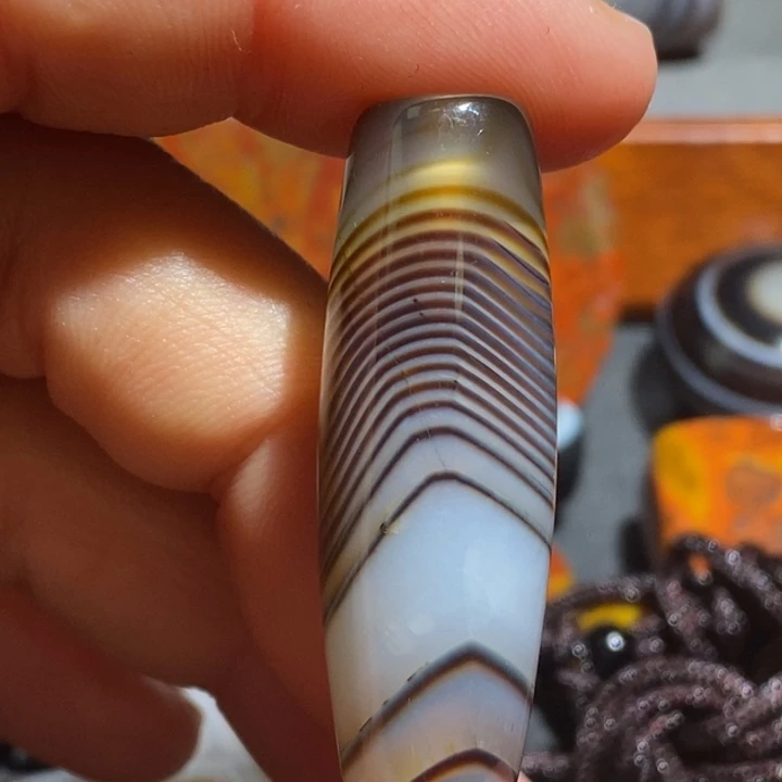 玛瑙/玉髓钛钢颈饰