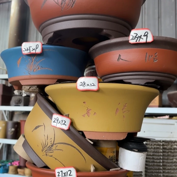 紫砂花盆100-6。