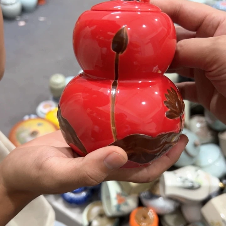 瑕疵福利品陶瓷茶叶罐不影响使用介意勿拍