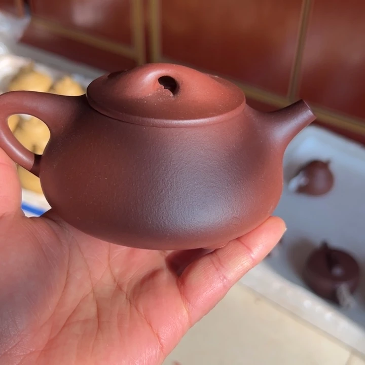 紫砂茶壶底槽清半手工280cc