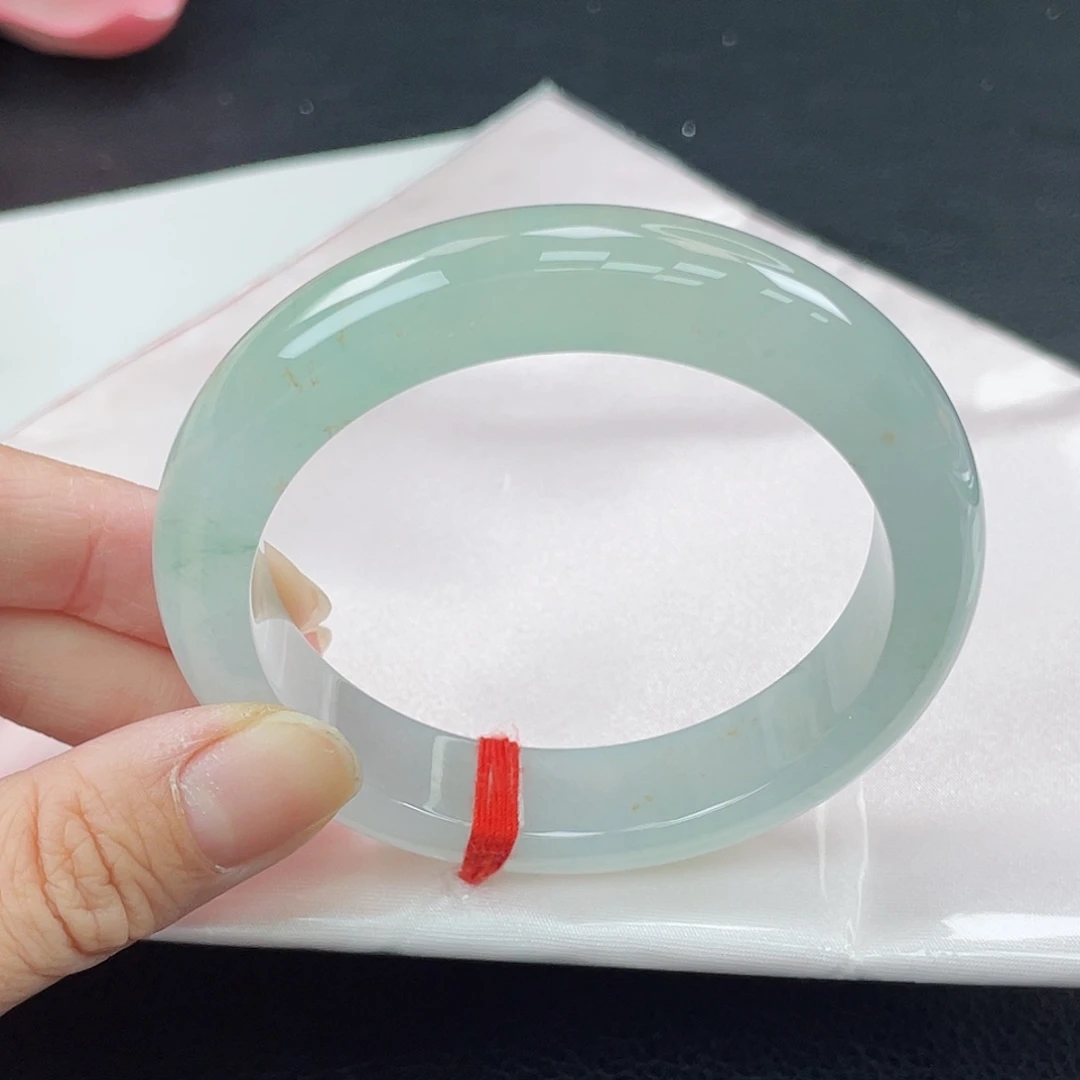 翡翠未镶嵌手镯起光冰晴