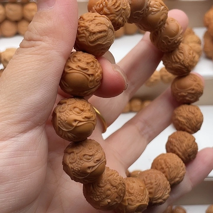 猴头核桃手串体验龙蛇蟾