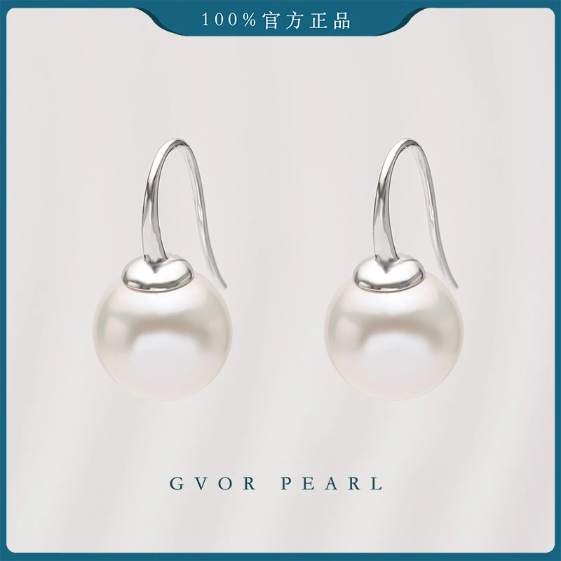 正品丨【珍珠奶奶推荐】淡水白珍珠耳钉12-13mm C1216