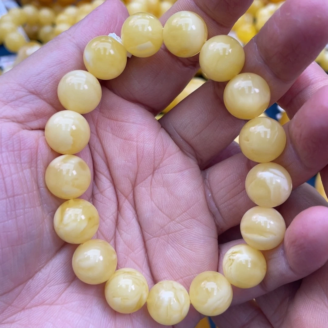 琥珀裸石未镶嵌琥珀蜜蜡12m m