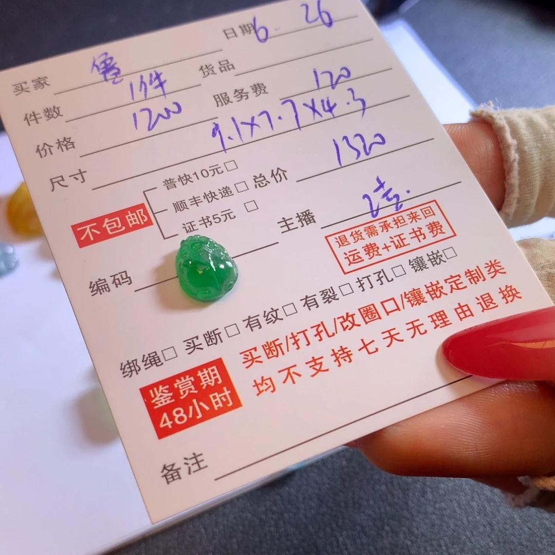 鲁***斯翡翠银S925镶嵌颈饰翡翠