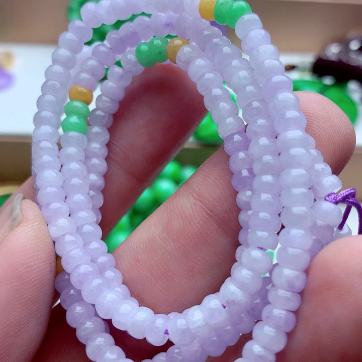 翡翠未镶嵌毛衣链