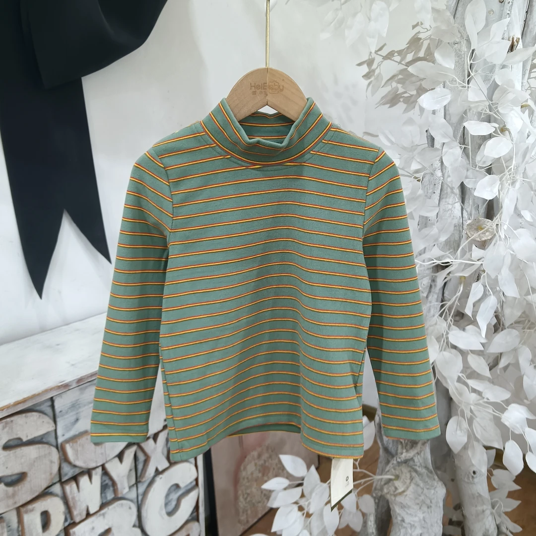 V040绿色秋冬打底衫童装