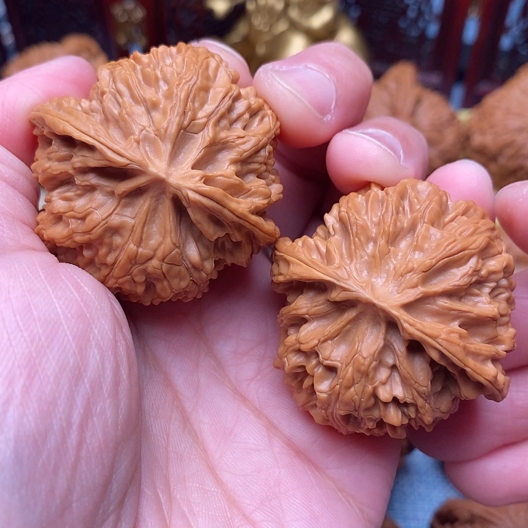 文玩核桃把件全品毕业苹果肉球42尺