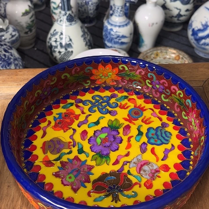 摆件景泰蓝掐丝珐琅瓷器