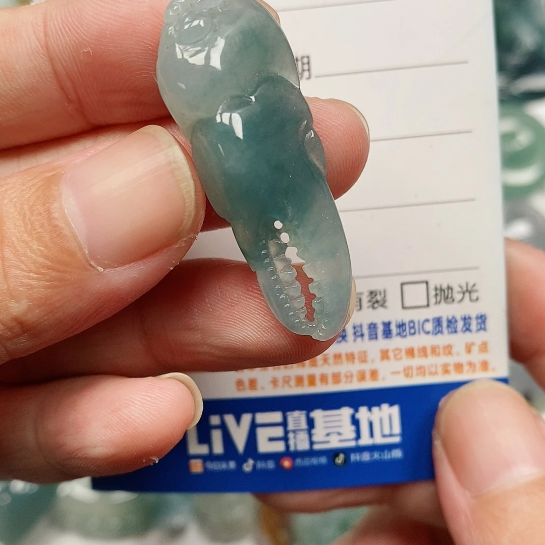 颈饰未镶嵌翡翠蟹钳
