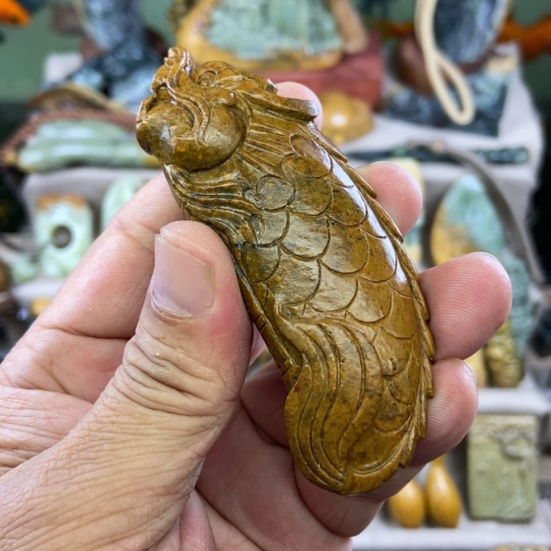 岫岩河磨玉（透闪石质玉）未镶嵌把件S****r