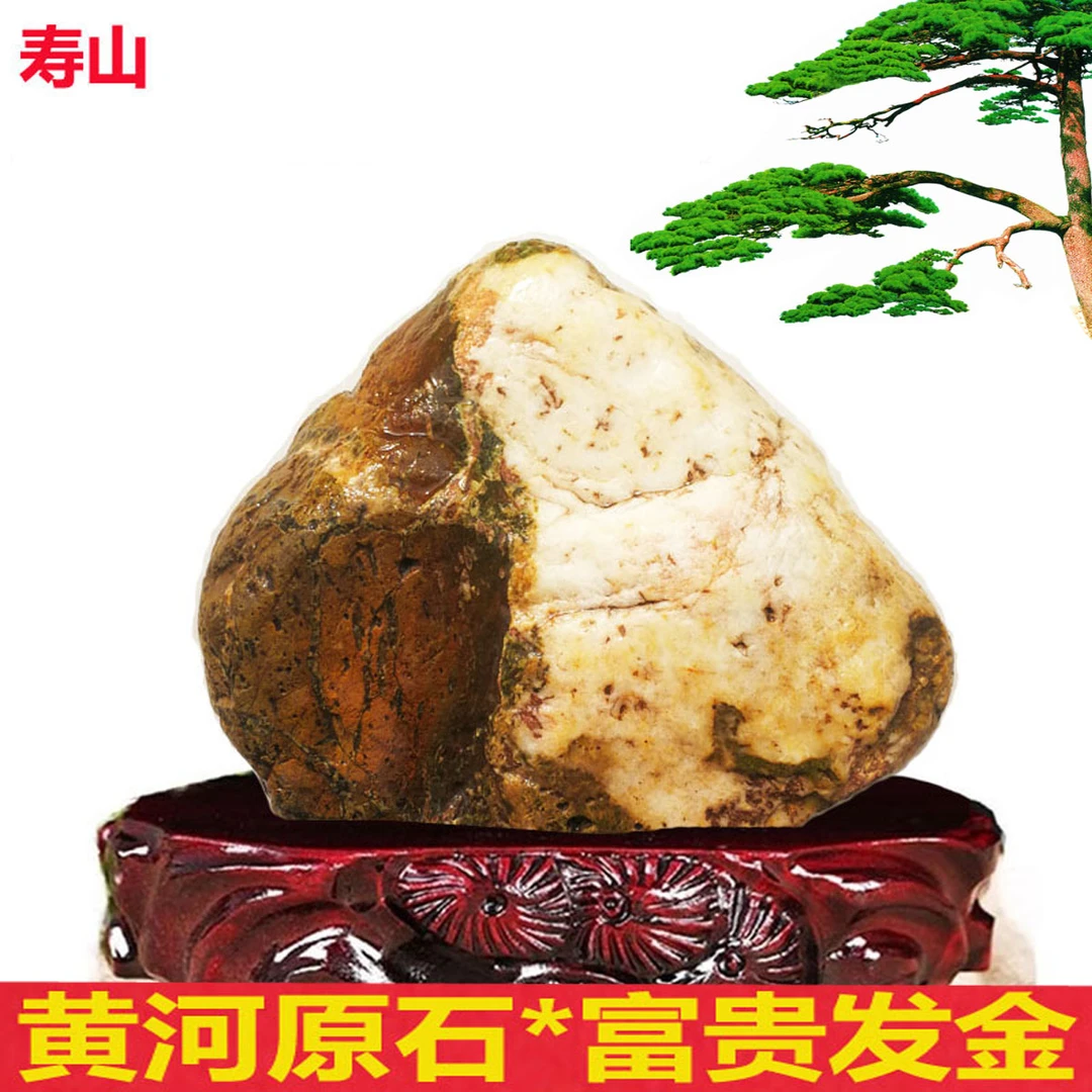 正宗正品黄河原石精品黄蜡石寿山相象形石玄关客厅天然奇石摆件