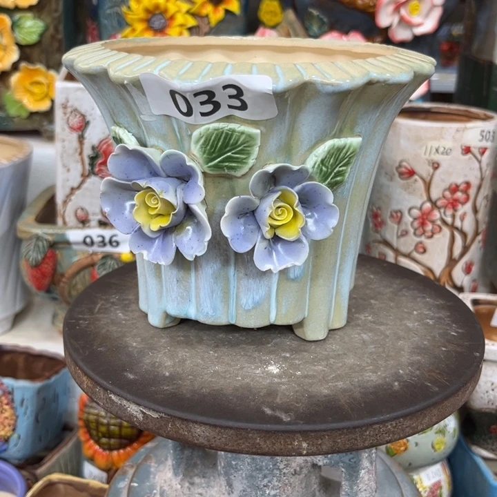 紫砂花盆粗陶材质多肉花盆