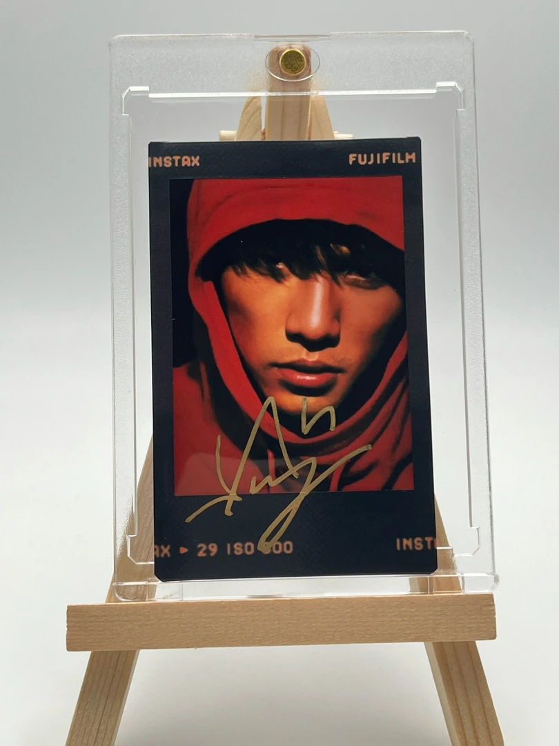 W580【周杰伦】亲签三寸正品富士拍立得mini相纸黑胶拍立得相纸