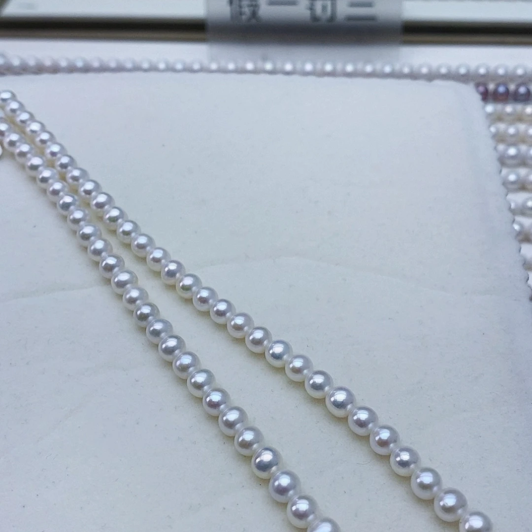 未镶嵌淡水珍珠项链冷白色极强光6-6.5mm