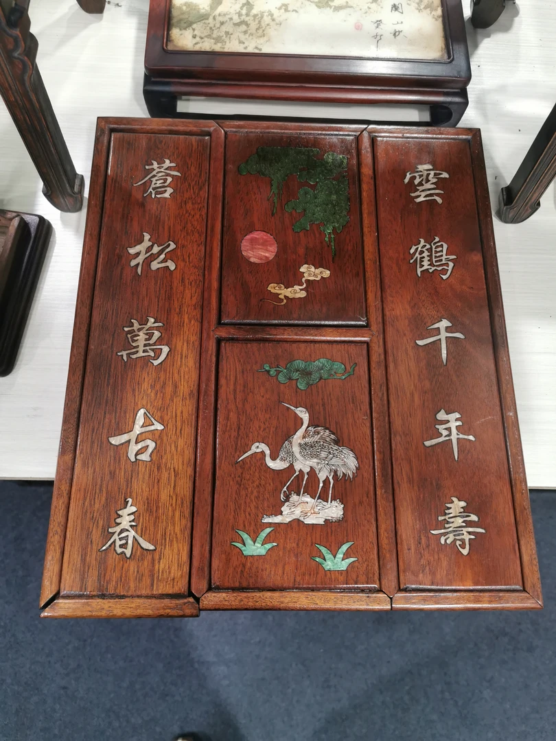 四格抽拉储物盒鹤