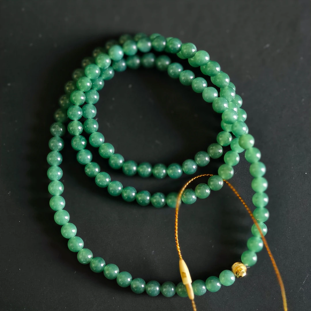 翡翠A货多圈湖水蓝0351Z