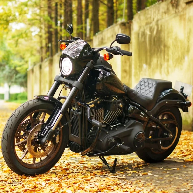 哈雷新款18年后软尾街霸改装坐垫street bob双人加厚座垫DS连体座