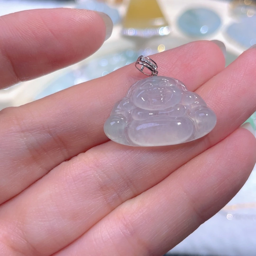 翡翠18K金镶嵌颈饰翡翠